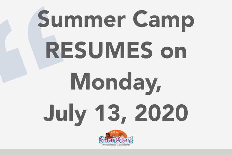 Summer Camp Resumes In-Person on July 13th